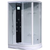 Душевая кабина Orans 130x90 L 86155al с гидромассажем профиль Белый задние стенки Белые — фото 1, Душевые кабины