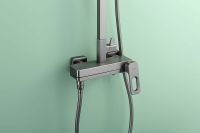 Душевая система Raglo R51.24.09 Графит матовый — фото 26, Душевые стойки