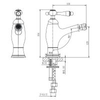 Товар: Смеситель для биде Caprigo Fonte Хром арт-12-533-crm - фото 2 Смеситель для биде Caprigo Fonte Хром арт-12-533-crm — фото 2, Смесители для биде