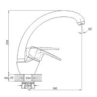 Смеситель для кухни G-Lauf 8G4-A181KB Черный — фото 2, Смесители для кухни