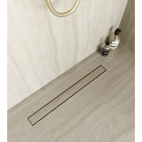 Товар: Душевой лоток Drain Leo-31-60 прямой 600 Золото браш Ø 50 мм на ножках, сифон - фото 4 Душевой лоток Drain Leo-31-60 прямой 600 Золото браш Ø 50 мм на ножках, сифон — фото 4, Трапы для душа