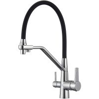 Смеситель для кухни D-Lin D159317 Хром Черный — фото 1, Смесители для кухни