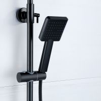 Душевая система Bond B01-8488 Черная матовая — фото 8, Душевые системы