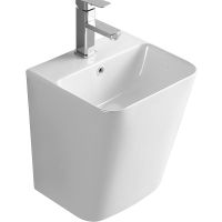 Товар: Раковина CeramaLux 38 500Q Белая глянцевая - фото 1 Раковина CeramaLux 38 500Q Белая глянцевая — фото 1, Мини-раковины