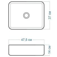 Раковина-чаша Maretti Umbria 48 UM13NS03-844 Белая — фото 7, Раковины накладные