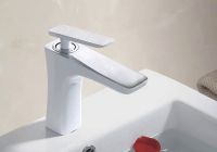 Смеситель для раковины Rose R16F R1601F Белый Хром — фото 3, Смесители для раковины