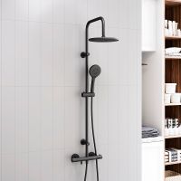 Товар: Душевая система Dorff Futura D0710522 с термостатом Черный - фото 6 Душевая система Dorff Futura D0710522 с термостатом Черный — фото 6, Душевые стойки