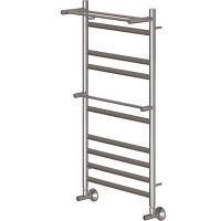 Водяной полотенцесушитель Point Артемида PN14150P П8 500x1000 c двумя полками Хром — фото 3, Водяные полотенцесушители