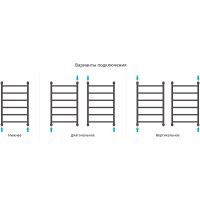 Водяной полотенцесушитель Сунержа Галант+ 800х500 05-0200-8050 Состаренная бронза — фото 3, Водяные полотенцесушители
