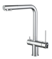 Rivelato Смеситель для кухни Lugano Г-обр. с краном питьевой воды D-35мм cromo арт. — фото 1, Смесители для кухни