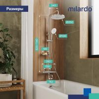 Товар: Душевая система Milardo Ideal Spa ILSSBTHM06 с термостатом Хром - фото 7 Душевая система Milardo Ideal Spa ILSSBTHM06 с термостатом Хром — фото 7, Душевые системы