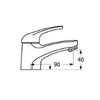 Смеситель для раковины Сантаком StMira 5002 Хром — фото 2, Смесители для раковины