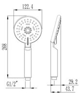 Ручной душ ESKO SPL1105 Хром — фото 3, Лейки для душа