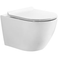 Унитаз Bond Oval F01-10Long подвесной с сиденьем Микролифт — фото 1, Подвесные унитазы