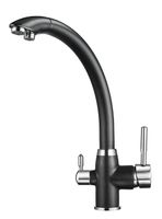 Granula-2167, ЧЁРНЫЙ, СМЕСИТЕЛЬ КУХОННЫЙ — фото 2, Смесители для кухни