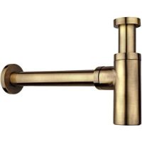 Сифон для раковины Remer 958LVO Бронза — фото 1, Сифоны для раковины