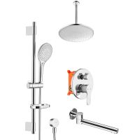 Душевая система Swedbe Platta 5543 Хром — фото 1, Встраиваемые душевые комплекты