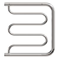 Водяной полотенцесушитель Point Фокстрот PN25555P 500x500 с полкой Хром — фото 2, Водяные полотенцесушители