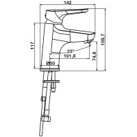 Товар: Смеситель для раковины Swedbe Venado Plus K1615S с фильтром Хром - фото 4 Смеситель для раковины Swedbe Venado Plus K1615S с фильтром Хром — фото 4, Смесители для раковины