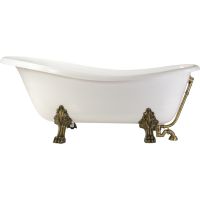 Ванна из искусственного камня Veragio Markiza 185x82 30252 без гидромассажа — фото 2, Ванны из искусственного камня