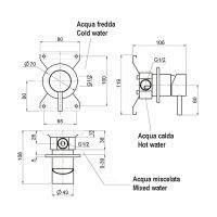 Товар: Смеситель для душа Cisal Xion XI000304D1 Нержавеющая сталь - фото 2 Смеситель для душа Cisal Xion XI000304D1 Нержавеющая сталь — фото 2, Смеситель для душа