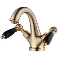 Смеситель для раковины Caprigo Adria-Classic Black Edition 03B-520-vot Бронза — фото 1, Смесители для раковины