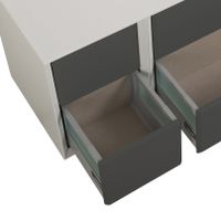 Товар: Шкафчик подвесной совместимый с базой под раковину CEZARES BELLAGIO 55302 Grigio nuvola - фото 2 Шкафчик подвесной совместимый с базой под раковину CEZARES BELLAGIO 55302 Grigio nuvola — фото 2, Шкафы для ванной