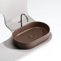 Раковина-чаша Ceramicanova Element 61 CN6048MDB Темно-коричневая матовая — фото 21, Раковины накладные