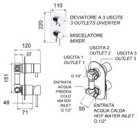 Товар: Смеситель для душа Remer X-Style X93 Хром - фото 2 Смеситель для душа Remer X-Style X93 Хром — фото 2, Смеситель для душа
