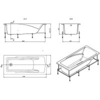 Акриловая ванна Roca Hall 170х75 ZRU9302768 без гидромассажа — фото 3, Акриловые ванны