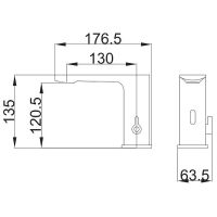 Смеситель для раковины Belz B523 B523-7 Черный матовый — фото 2, Смесители для раковины