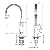 Смеситель для кухни Lemark Linara LM0413C Хром — фото 2, Смесители для кухни