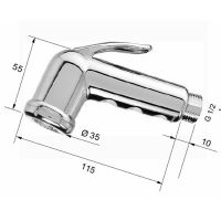 Гигиенический душ Remer 332ORCRx Хром — фото 2, Гигиенические души