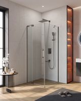 Душевой уголок CEZARES SLIDER-AH-1-80-70/80-C-GM — фото 1, Прямоугольные душевые уголки