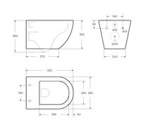 Товар: Унитаз подвесной безободковый с сиденьем CEZARES RELAX CZR-3806-53-TH-TOR/SC - фото 16 Унитаз подвесной безободковый с сиденьем CEZARES RELAX CZR-3806-53-TH-TOR/SC — фото 16, Подвесные унитазы