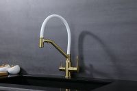 Смеситель для кухни Raglo R81.62.03 Золото матовое Белый — фото 9, Смесители для кухни
