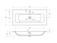 Товар: Керамическая раковина CEZARES CZR-8073-100 - фото 4 Керамическая раковина CEZARES CZR-8073-100 — фото 4, Раковины