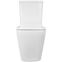 Унитаз компакт Azario Quadro AZ-2175 Белый с бачком и сиденьем Микролифт — фото 11, Напольные унитазы