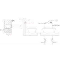 Смеситель для раковины Bronze de Luxe Avantgarde 2021MH Черный Розовое золото — фото 7, Смесители для раковины