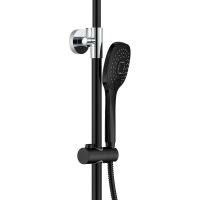 Товар: Душевая система Haiba HB24548-7 Черный Хром - фото 3 Душевая система Haiba HB24548-7 Черный Хром — фото 3, Душевые системы