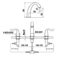 Товар: Смеситель для раковины Creavit Giza GZ1503G Золото - фото 2 Смеситель для раковины Creavit Giza GZ1503G Золото — фото 2, Смесители для раковины