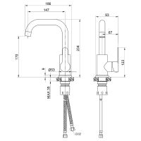 Товар: Смеситель для раковины Maretti Project-S PS32RP55 Сатин - фото 2 Смеситель для раковины Maretti Project-S PS32RP55 Сатин — фото 2, Смесители для раковины