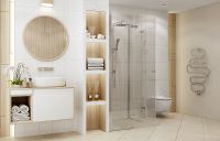 Товар: Душевой уголок Ambassador Nord 90х90 13011108 профиль Хром стекло прозрачное - фото 9 Душевой уголок Ambassador Nord 90х90 13011108 профиль Хром стекло прозрачное — фото 9, Квадратные душевые уголки