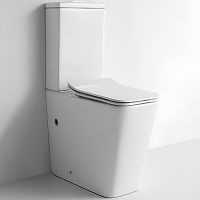 Унитаз компакт CeramaLux TR2170 с бачком и сиденьем Микролифт — фото 1, Напольные унитазы