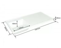 Раковина СанТа Лидер 100 R 900107N с местом под стиральную машину Белая — фото 2, Раковины встраиваемые сверху