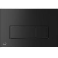 Клавиша смыва Alcaplast Thin M578 Черная матовая — фото 1, Кнопки смыва