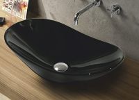 Товар: Раковина-чаша CeramaLux 60 7811АВ Черная глянцевая - фото 3 Раковина-чаша CeramaLux 60 7811АВ Черная глянцевая — фото 3, Раковины