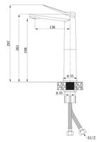 Товар: Смеситель "Shanghai" д/рак, высокий, арт. арт-SHA25 - фото 2 Смеситель "Shanghai" д/рак, высокий, арт. арт-SHA25 — фото 2, Смесители для раковины