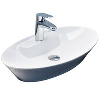 Раковина-чаша CeramaLux 61 Белая арт-9398 — фото 1, Раковины накладные