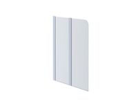 AQ NFB 6222-100 (новый артикул AQ DEL SBA 10015CH) Шторка на ванну двухэлементная, поворотная 1000X1 — фото 1, Неподвижные шторки для ванной